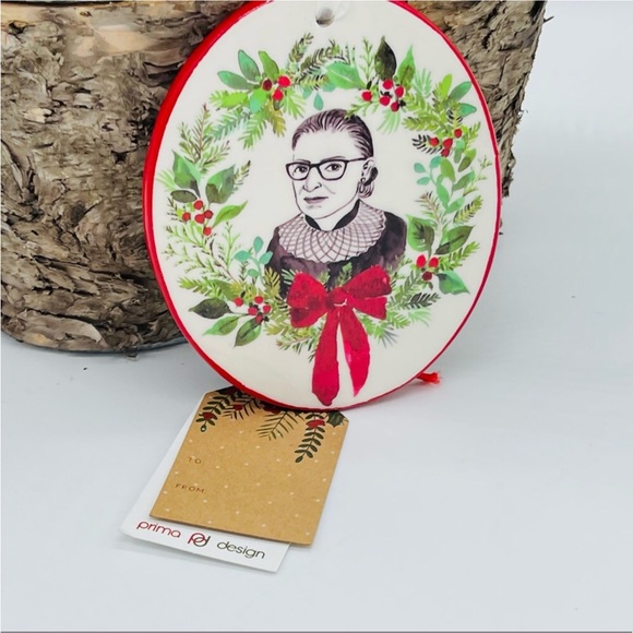 RBG Ruth Bader Ginsburg Supreme Court Justice Christmas Ornament - Picture 2 of 7
